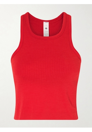 lululemon - Ebb To Street Ribbed Jersey Tank - Red - US4,US6,US8,US10,US12