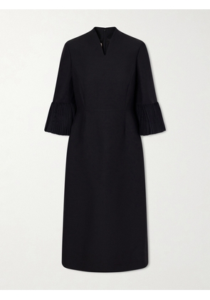 Valentino Garavani - Wool And Silk-blend Crepe Midi Dress - Black - IT36,IT38,IT40,IT42,IT44,IT46,IT48