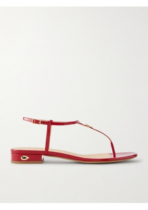 Jennifer Chamandi - Pietro 20 Patent-leather Sandals - Red - IT36,IT36.5,IT37,IT37.5,IT38,IT38.5,IT39,IT39.5,IT40,IT40.5,IT41,IT41.5,IT42