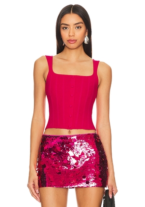 GUIZIO Full Length Knit Corset in Pink. Size XL. Also in L.