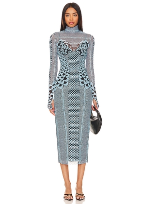 AFRM Shailene Dress in Teal. Size XXS. Also in XS, S, M, 1X, 2X, 3X.