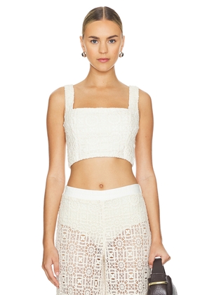 Agua Bendita Kosia Top in Beige. Size M. Also in S.