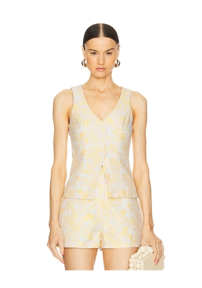 Amanda Uprichard Carnegie Vest in Yellow. Size S. Also in XS.