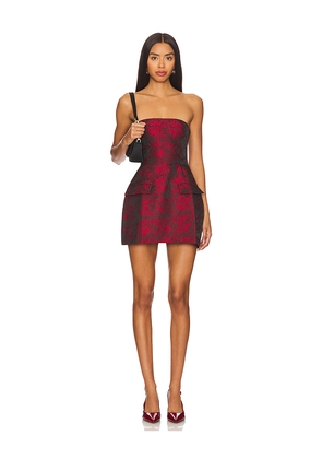 Amanda Uprichard Strapless Bethany Romper in Burgundy. Size M. Also in L.
