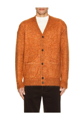 Beams Plus Cardigan Stretch Mohair in Orange. Size M. Also in S.