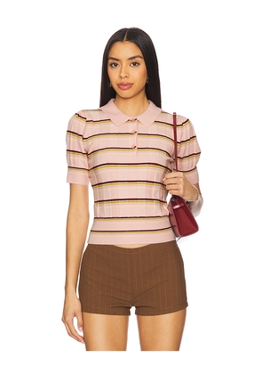 GUIZIO Mateo Polo in Pink. Size XL. Also in M.