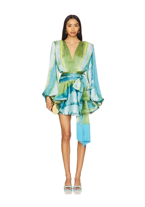 Bronx and Banco Bedouin Coastal Mini Dress in Blue. Size S. Also in M, XL, XS.