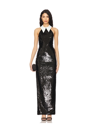 Bronx and Banco Wednesday Sequin Gown in Black. Size S. Also in XS.