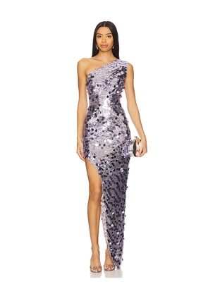 Bronx and Banco Farah One Shoulder Gown in Lavender. Size XL. Also in M.