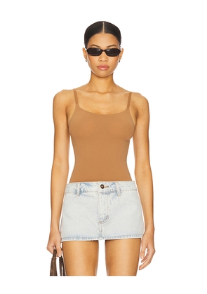 Commando Ballet Cami Bodysuit in Brown.