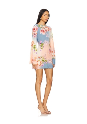 HEMANT AND NANDITA Short Dress in Peach,Blue. Size XXS. Also in S, M.