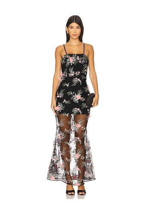 ELLIATT Edith Maxi Dress in Black. Size S. Also in M.