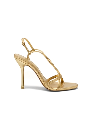 Cult Gaia Fallon Sandal in Metallic Gold. Size 39. Also in 38.