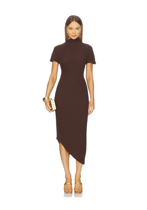Cult Gaia Chrysta Knit Dress in Brown. Size XL. Also in XS.