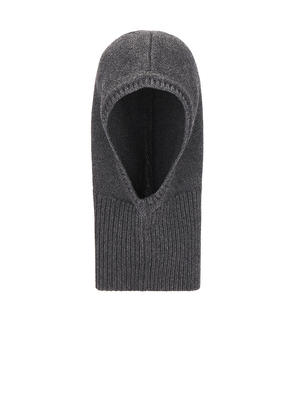 EAVES Rufus Knit Balaclava in Grey.