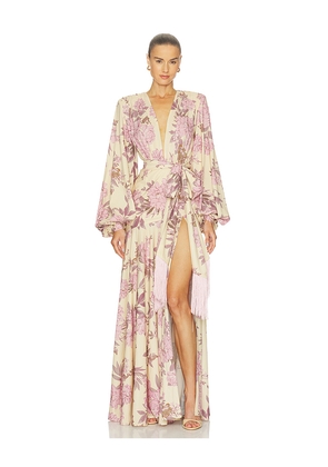 Bronx and Banco Magnolia Carmen Gown in Ivory. Size XS. Also in S, M.