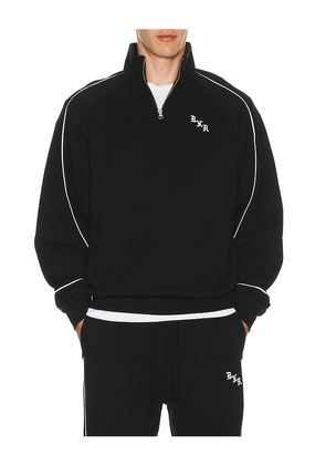 Born x Raised Piped Quarter Zip Sweater in Black. Size M. Also in L.