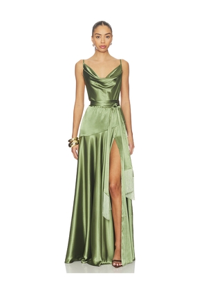 Bronx and Banco Leo Maxi Dress in Sage. Size S. Also in M.