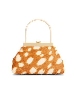 Cult Gaia Estelle Top Handle Bag in Tan.