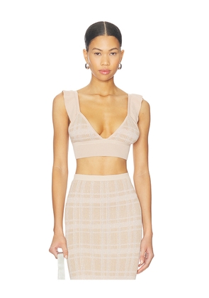 Bananhot Petra Crop Top in Neutral. Size XS/S. Also in M/L, XL.