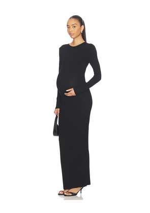 BUMPSUIT Soft Rib Maxi Dress in Black. Size XL. Also in XS.