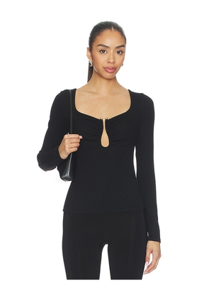 Elodie the Label Mireya Top in Black. Size S. Also in XS, M, L, XL.