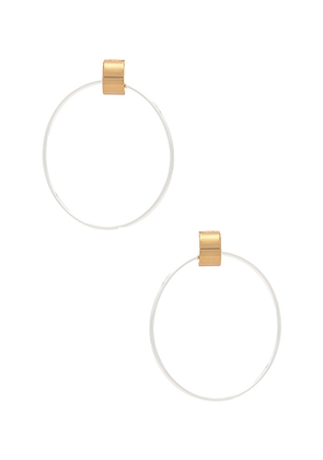 Jenny Bird Faye Medium Knockers in Metallic Silver.