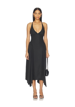 ALL THE WAYS Laren Midi Dress in Black. Size XS. Also in XXS, S, M, L.