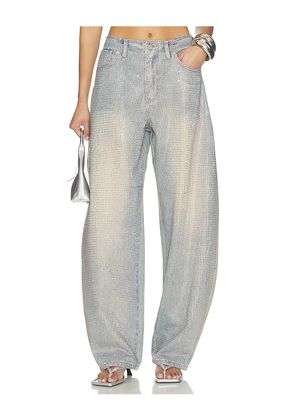 AFRM Prescott Barrel Jeans in Blue. Size 26. Also in 24, 27, 28, 29, 30, 31, 32.