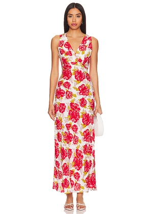 FAITHFULL THE BRAND Acacia Maxi Dress in Red. Size XS. Also in S.