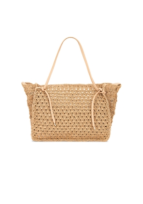 Dolce Vita Ravello Raffia Tote Bag in Neutral.