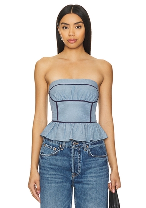 Free People Tara Tube Top in Blue. Size XL. Also in S.