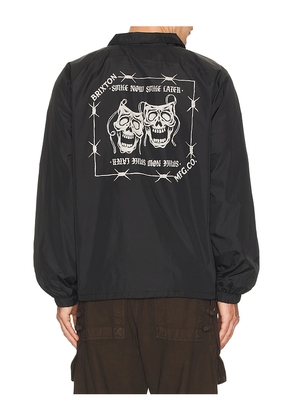 Brixton Watchman Lightweight Coaches Jacket in Black. Size S. Also in M, L, XL/1X.