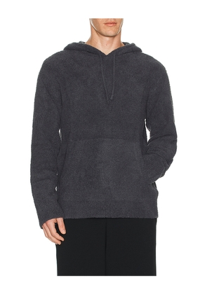 Barefoot Dreams CozyChic Pullover Hoodie in Slate. Size S. Also in M, L, XL/1X.