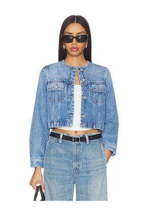 Citizens of Humanity Devin Collarless Jacket in Blue. Size XS. Also in S, M, L, XL.