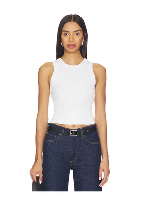 AGOLDE Leigh Tank Top in White. Size XS. Also in S, M, L, XL.