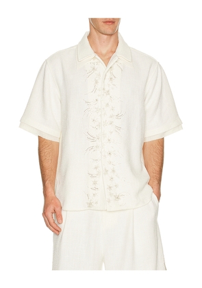 Birth Of Royal Child Layered Hexa Shirt in White. Size S. Also in M, L, XL/1X.
