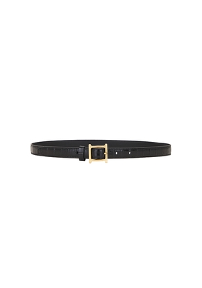 Helsa Logo Mini Waist Belt in Black. Size S. Also in L, XL.
