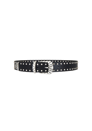 Good American Wide Studded Western Belt in Black. Size S/M. Also in XXS/XS.