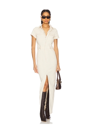 Good American Fit For Success Maxi Dress in Cream. Size S. Also in M.