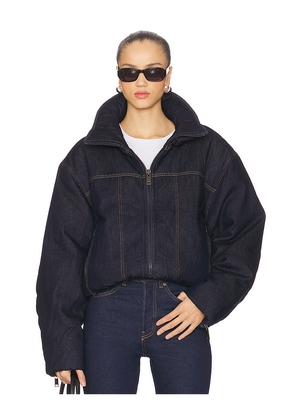 Gestuz Rinova Puffer in Blue. Size 40/L. Also in 36/S.