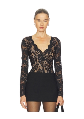 Generation Love Alessia Lace Bodysuit in Black. Size XL. Also in XS, M.