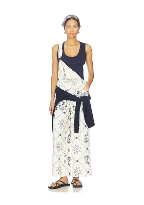 Free People x We The Free Rising Sun Overall in Cream. Size XS. Also in M, L, S, XL.