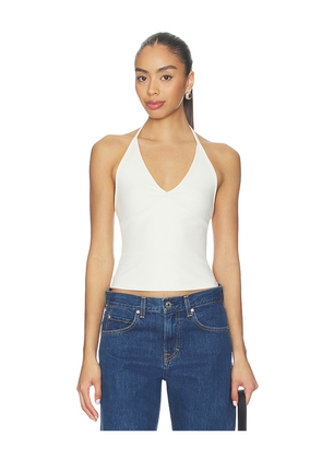 GRLFRND Halter Tank in Ivory. Size S. Also in XS, M, L, XL.