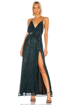 Michael Costello x REVOLVE Harper Gown in Blue. Size XS. Also in M.