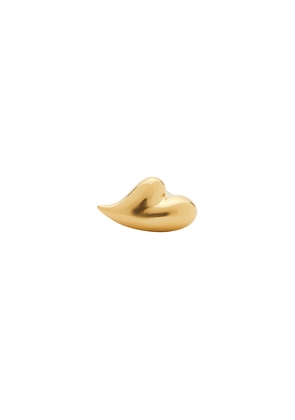 Jenny Bird Puffy Heart Ring in Metallic Gold. Size 6. Also in 7, 8.