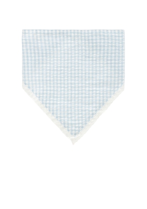 For Love & Lemons Bradford Gingham Headscarf in Baby Blue.