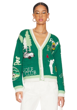 No! Jeans Gone Golfing Cardigan in Green. Size 2. Also in 4, 5.