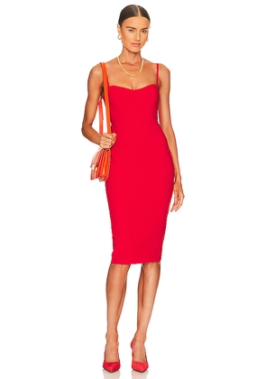 Nookie Allure Midi Dress in Red. Size XS. Also in S.