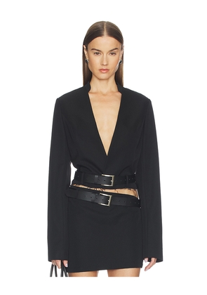 Jade Cropper Cropped Blazer in Black. Size 36. Also in 38, 40.